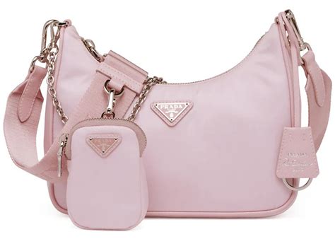 prada light blue nylon bag|prada pink rhinestone bag.